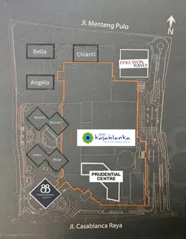 Sewa Kantor di Kota Kasablanka Bayar Per 3bulan, Luas 110 - 2.000m2