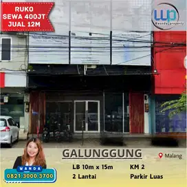 Dijual Ruko Jalan Raya Galunggung Malang