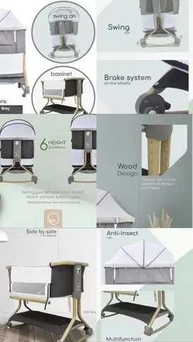 BABY CRIB BEDSIDE - BABYELLE (NO MINUS)