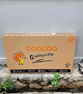 Tv led coocaa 43 google UHD 4k baru