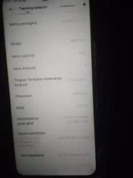 Dijual hp realme C2,ram 2/32, batangan,lyr bercak hitam sdkit