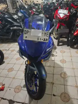 Yamaha R25 plat DP 250 CC Biru