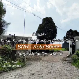Dijual Tanah Kavling siap bangun di dalam Cluster Mewah