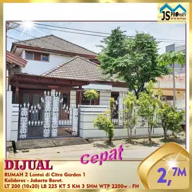DIJUAL RUMAH 2 Lantai di Citra Garden 1Kalideres-Jakarta Barat.