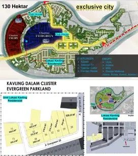 DIJUAL TANAH KAVLING RESIDENTIAL DI PARKLAND PODOMORO KARAWANG BARAT