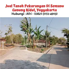 Jual Tanah Pekarangan Di Semanu Gunung Kidul, Yogyakarta
