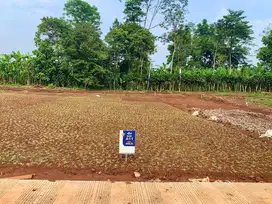 Jual kavling siap bangun SHM nempel jalan besar via tol Nagrak