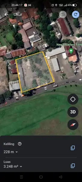 Tanah disewakan luas 1200m di jalan cabe raya