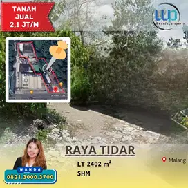 Dijual Tanah Jalan Raya Tidar Malang