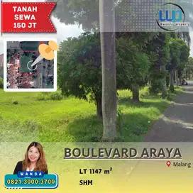 Disewakan Tanah Boulevard Araya Malang