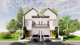 Rumah villa 2 lantai samping apartement dan hotel ternama