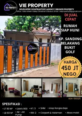 DIJUAL RUMAH MURAH DI BOJONG NANGKA GUNUNG PUTRI BOGOR
