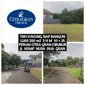 TANAH KAVLING SIAP BANGUN DI PERUM CITRA GRAN CIBUBUR KOTA BEKASI