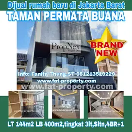 Dijual rumah baru di Tmn Permata Buana,Jl P Panjang,JakBar LT 144m2