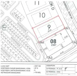Dijual Tanah Komersial Jl Gatot Subroto Pantai Indah Kapuk PIK2