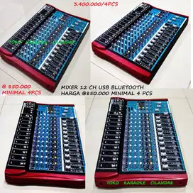 PROMO  SPEAKER AMPLIFIER STAND MIXER RAK AUDIO   MIXER 12CH USB BLUETO