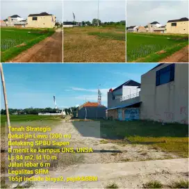 Tanah Strategis Dekat Jl Lawu Jaten