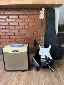 gitar yamaha pacifica 112v paket kumplit