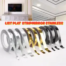 3M List Plat Strip Mirror Gold Stainless Steel 8K