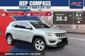 JEEP COMPASS LONGITUDE 2019 / 2018 TURBO LOW KM.26RB PAJAK PANJANG#F4S