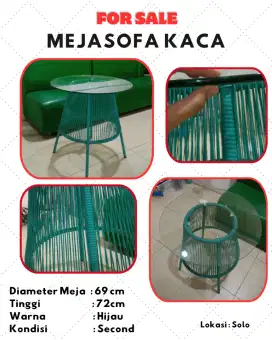 Meja dan sofa second