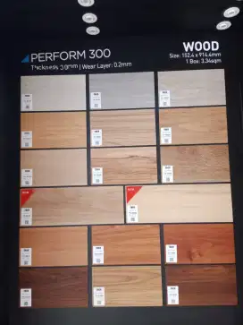 Lantai Vinyl TACO 3mm motif kayu & Stone perbox