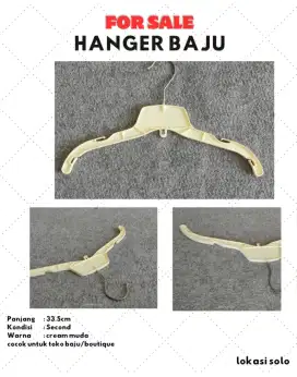 Hanger baju dan celana second