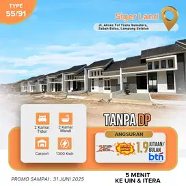 Rumah dekat kampus Itera Sigerland sabah balau lampung selatan