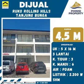 DIJUAL RUKO ROLLING HILLS TANJUNG BUNGA DEKAT MALL TSM