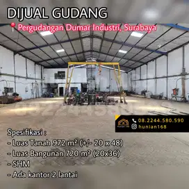 Gudang Pabrik Raya Pergudangan Dumar Industri Margomulyo Surabaya