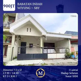 Rumah Babatan Indah Wiyung dkt Kampus UNESA Pakuwon Mall PTC Citraland