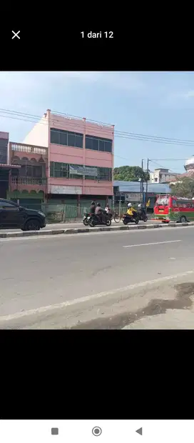 Ruko gandeng siap huni di pinggir Jln HM Yamin dekat pancing Medan