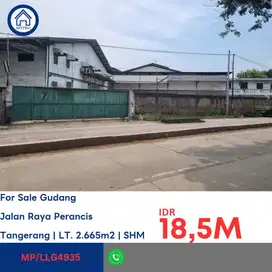 Dijual Gudang jl Raya Perancis Tangerang