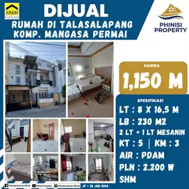 DIJUAL Rumah Luas di Talasalapang Harga Murah
