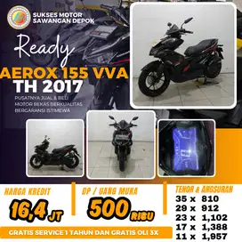 PROMO YAMAHA AEROX 155 TAHUN 2017 BISA CASH KREDIT ADA GARANSI