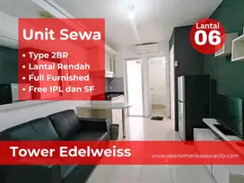 Sewa 2BR furnished lantai rendah apartment Bassura City