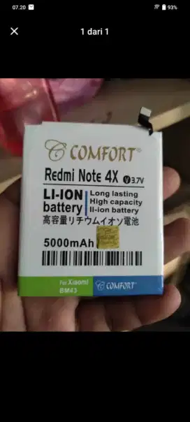Baterai redmi note 4 snapdragon