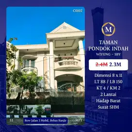 Rumah Taman Pondok Indah Wiyung dkt Tol Gunungsari Pakuwon Mall PTC