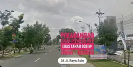 DIJUAL Tnh Pekarangan LD 20 mtr, Jl Raya Propinsi, Jiwan MADIUN