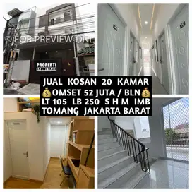 JUAL KOS KOST KOSAN KOSTAN 20 KAMAR DI TOMANG GROGOL JAKBAR