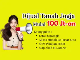 SHM P: 100 Jt-an, Tanah Dijual Jogja