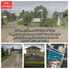 ± 1550 M² Polsek Borang Ruko gudang Murah palembang