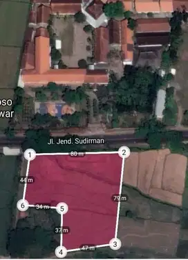 TANAH SAWAH MURAHHH, STRATEGIS di jalan Raya Kabupaten