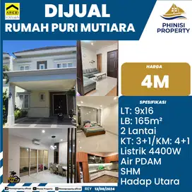DIJUAL RUMAH SIAP HUNI DI PURI MUTIARA JALAN MONGINSIDI BARU