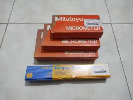 Alat ukur Micro meter Mitutoyo dan Torsi clik Tonichi