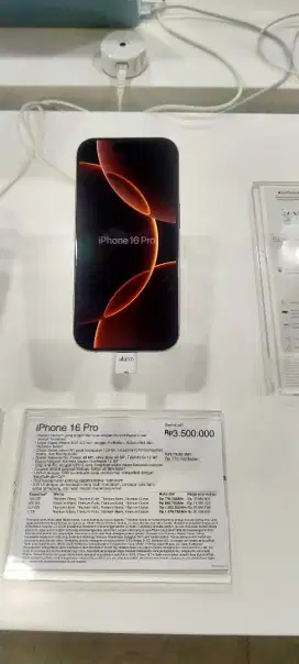 iPhone 16 pro baru garansi resmi