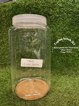 toples kotak 2lt ( untuk ikan cupang/ ikan hias)