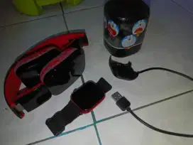 Headset+smartwatch+speaker disco bluetooth