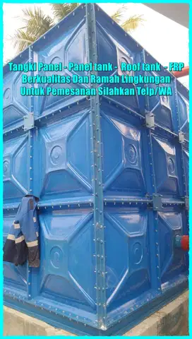 TANGKI AIR FIBERGLASS - GROUND TANK - PANEL FRP - ROOF TANK FRP