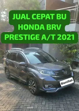 Jual Cepat Murah BU Honda BRV PRESTIGE METIC 2021 BUTUH UANG NEGO